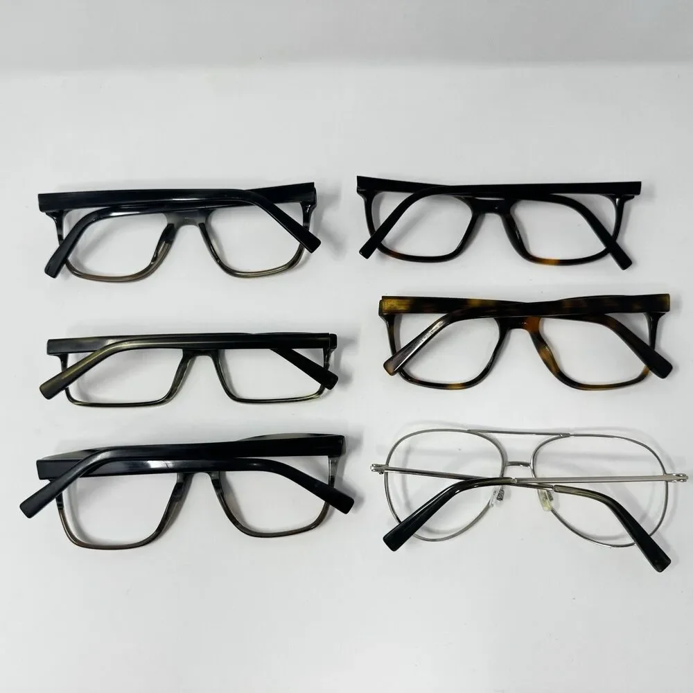 Warby Parker Eyeglass Frames Lot of 6 Mixed Styles Colors Sizes Frames Only